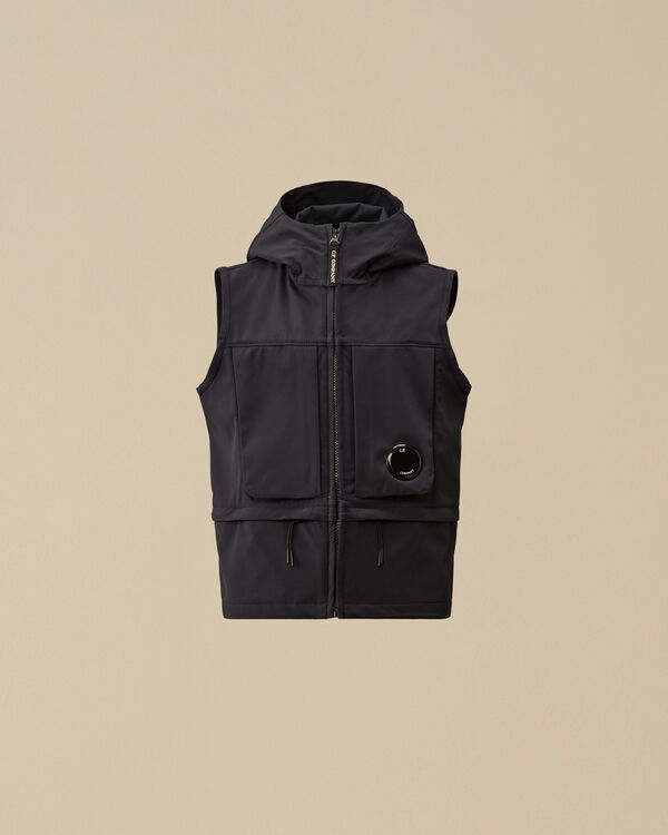 C.p. Company U16 C.P. Shell-R Lens Hooded Vest TOTAL ECLIPSE - BLUE