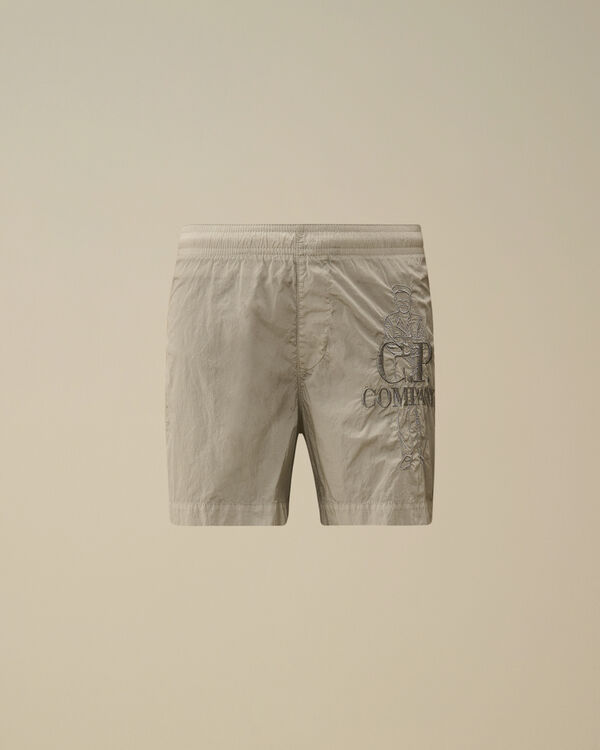 C.p. Company U16 Chrome-R British Sailor Swim Shorts BLUE FOX - GREY