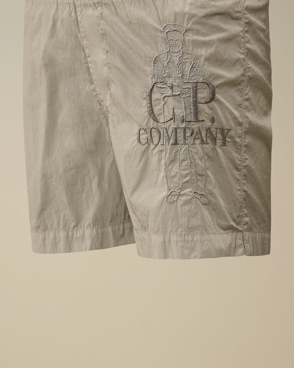 C.p. Company U16 Chrome-R British Sailor Swim Shorts BLUE FOX - GREY