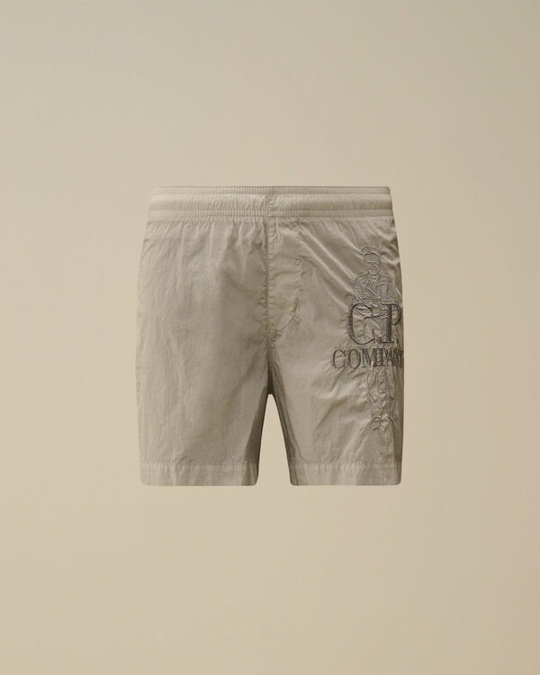 C.p. Company U16 Chrome-R British Sailor Swim Shorts BLUE FOX - GREY