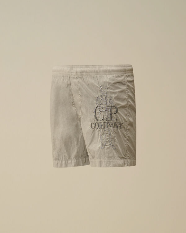 c.p. company U16 Chrome-R British Sailor Swim Shorts BLUE FOX - GREY