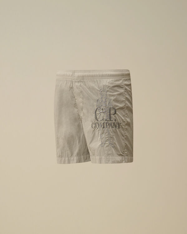 c.p. company U16 Chrome-R British Sailor Swim Shorts BLUE FOX - GREY