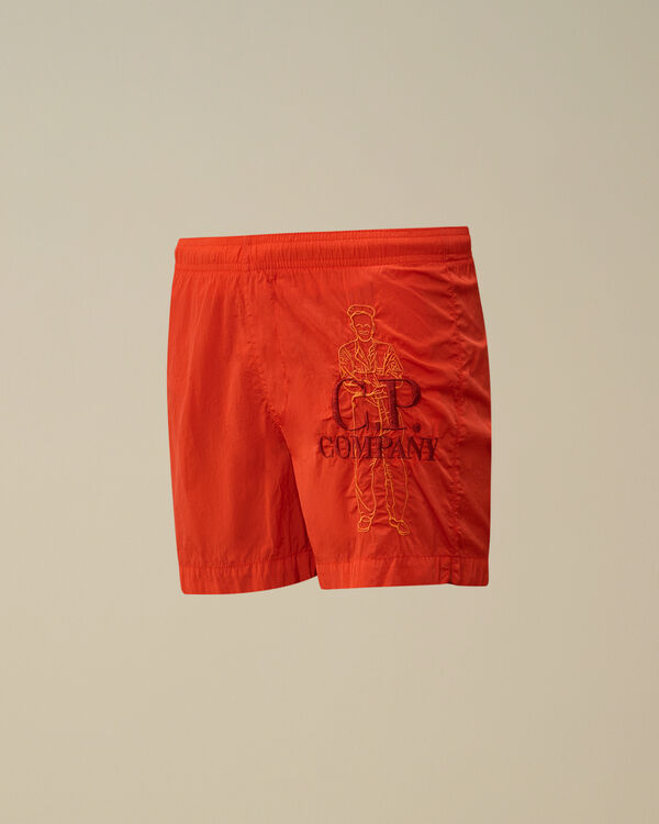 c.p. company U16 Chrome-R British Sailor Swim Shorts POINCIANA - ORANGE