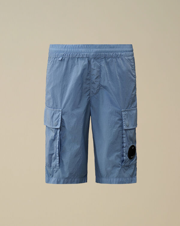 C.p. Company U16 Chrome-R Lens Cargo Shorts PACIFIC COAST - LIGHT-BLUE