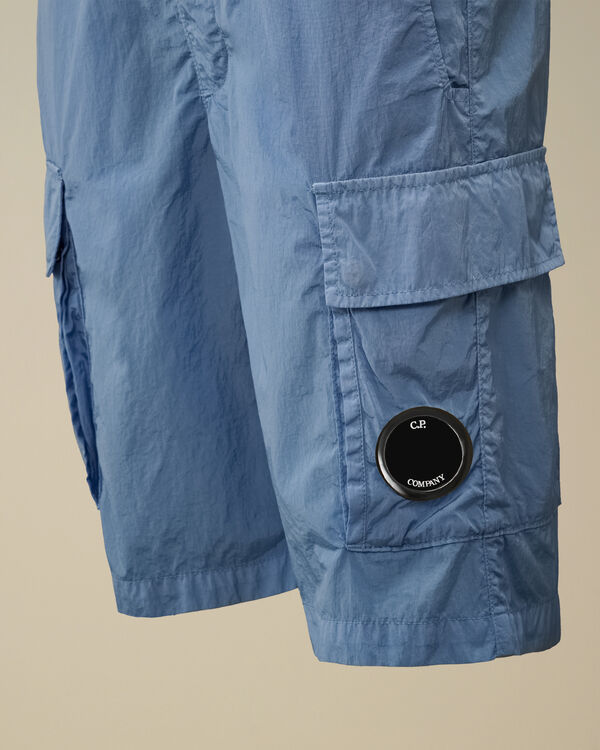 C.p. Company U16 Chrome-R Lens Cargo Shorts PACIFIC COAST - LIGHT-BLUE