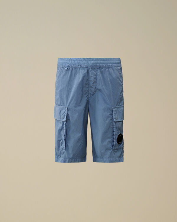 C.p. Company U16 Chrome-R Lens Cargo Shorts PACIFIC COAST - LIGHT-BLUE