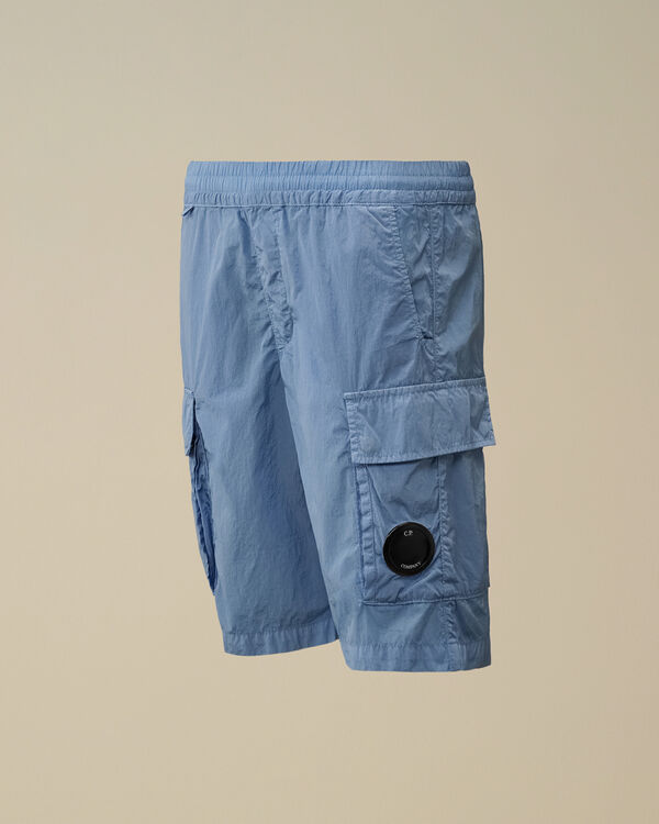 c.p. company U16 Chrome-R Lens Cargo Shorts PACIFIC COAST - LIGHT-BLUE