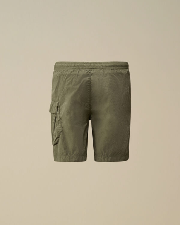 C.p. Company U16 Chrome-R Long Cargo Swim Shorts THYME - GREEN
