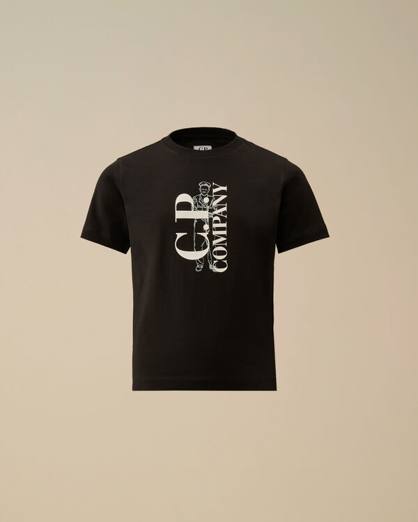 C.p. Company U16 Cotton Jersey 30/1 British Sailor T-Shirt BLACK