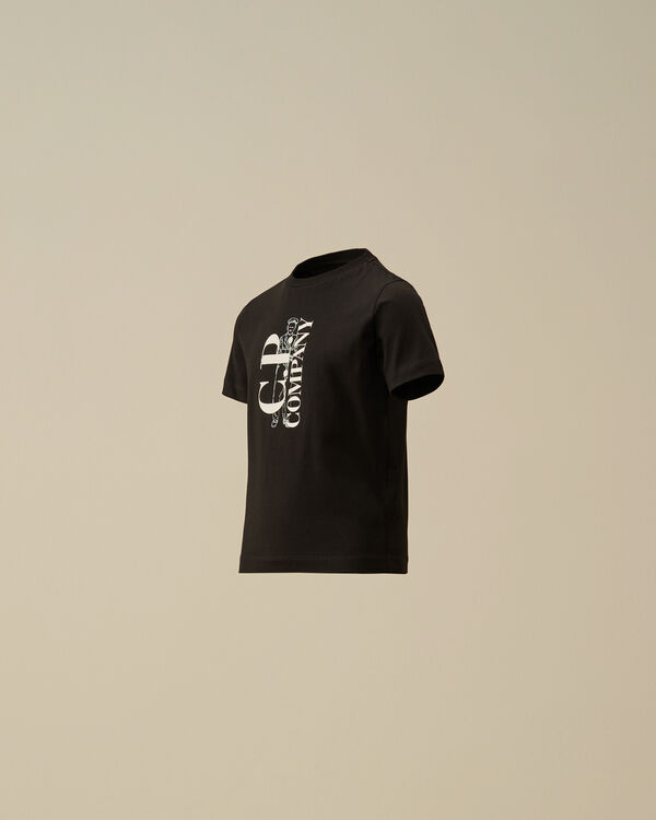 c.p. company U16 Cotton Jersey 30/1 British Sailor T-Shirt BLACK