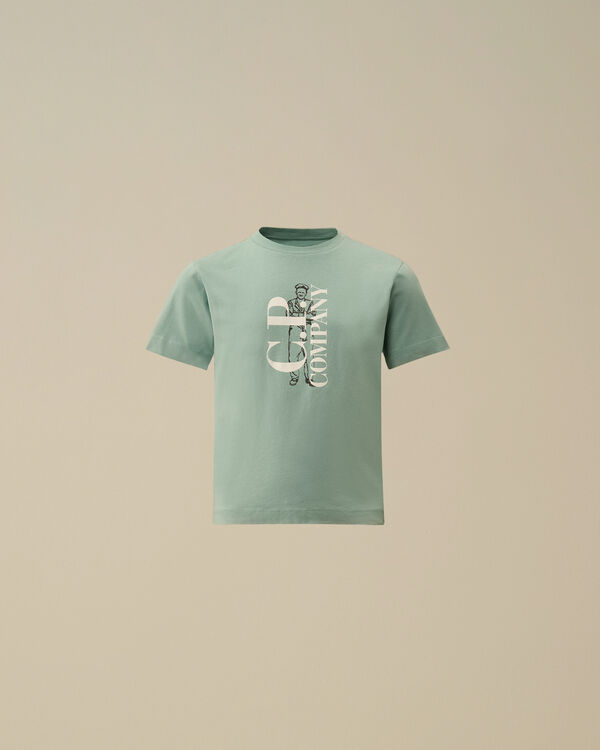 C.p. Company U16 Cotton Jersey 30/1 British Sailor T-Shirt CANTON - GREEN