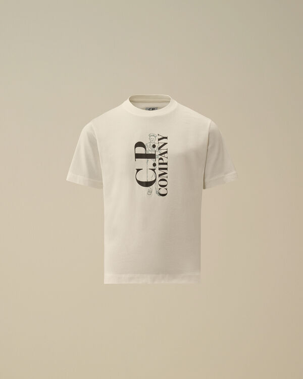 C.p. Company U16 Cotton Jersey 30/1 British Sailor T-Shirt GAUZE WHITE