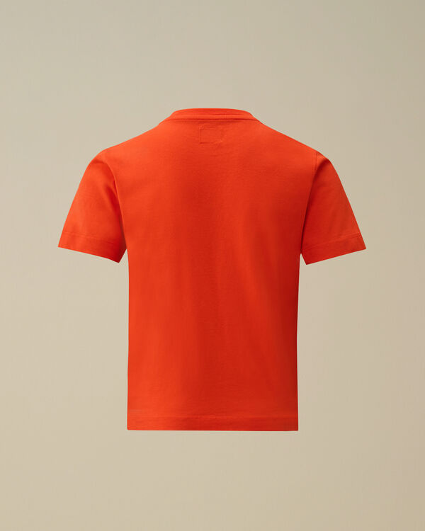 C.p. Company U16 Cotton Jersey 30/1 British Sailor T-Shirt POINCIANA - ORANGE
