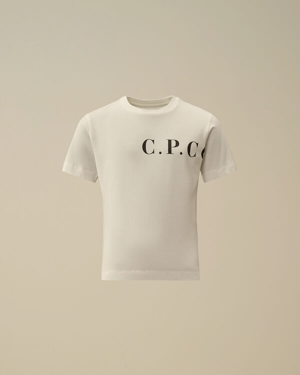 C.p. Company U16 Cotton Jersey 30/1 C.P.C. T-Shirt GAUZE WHITE