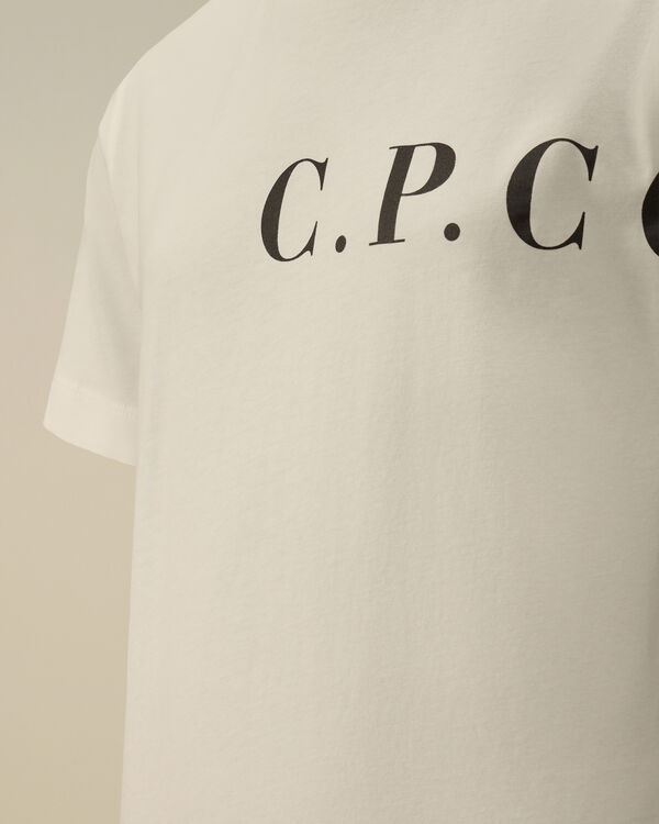 C.p. Company U16 Cotton Jersey 30/1 C.P.C. T-Shirt GAUZE WHITE