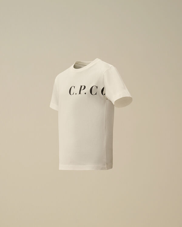 c.p. company U16 Cotton Jersey 30/1 C.P.C. T-Shirt GAUZE WHITE