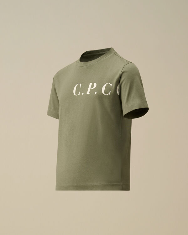 c.p. company U16 Cotton Jersey 30/1 C.P.C. T-Shirt THYME - GREEN