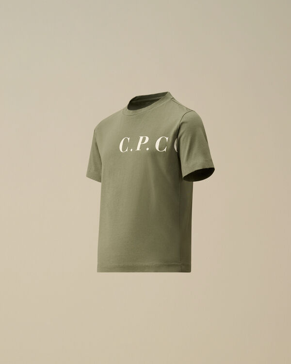 c.p. company U16 Cotton Jersey 30/1 C.P.C. T-Shirt THYME - GREEN