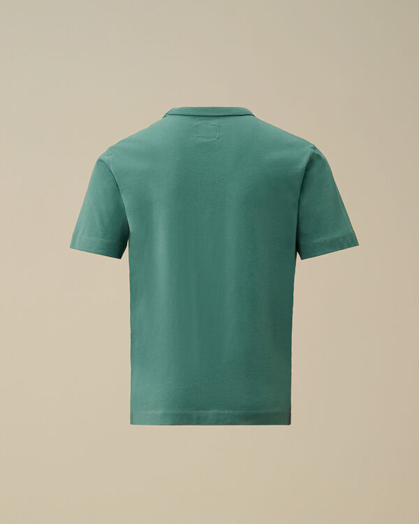 C.p. Company U16 Cotton Jersey 30/1 Embroidery T-Shirt BAYOU - GREEN