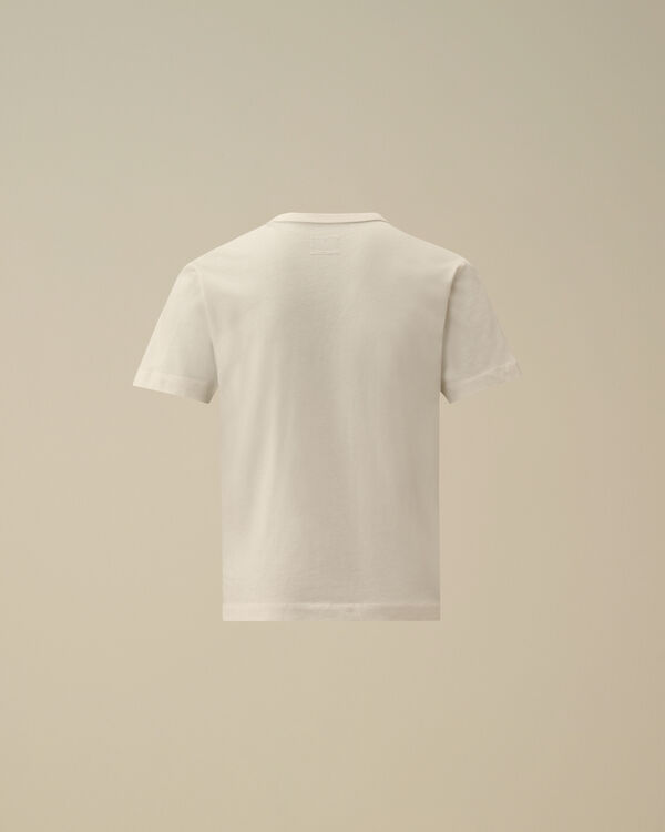 C.p. Company U16 Cotton Jersey 30/1 Embroidery T-Shirt GAUZE WHITE