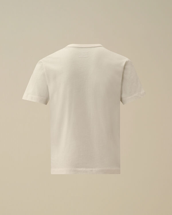 C.p. Company U16 Cotton Jersey 30/1 Embroidery T-Shirt GAUZE WHITE