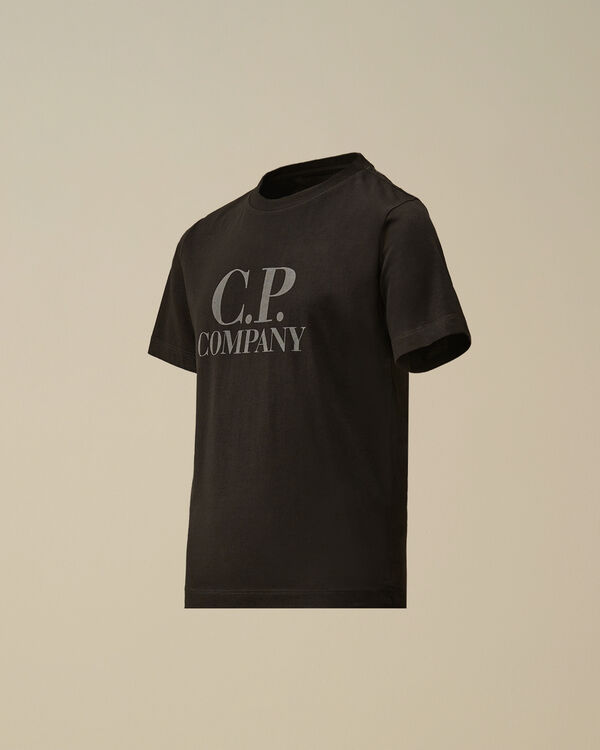 c.p. company U16 Cotton Jersey 30/1 Graphic T-Shirt BLACK