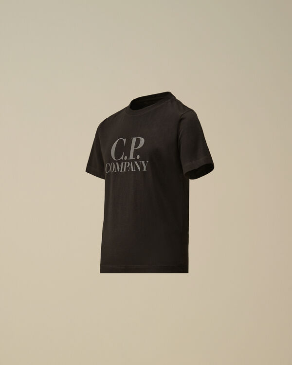 c.p. company U16 Cotton Jersey 30/1 Graphic T-Shirt BLACK
