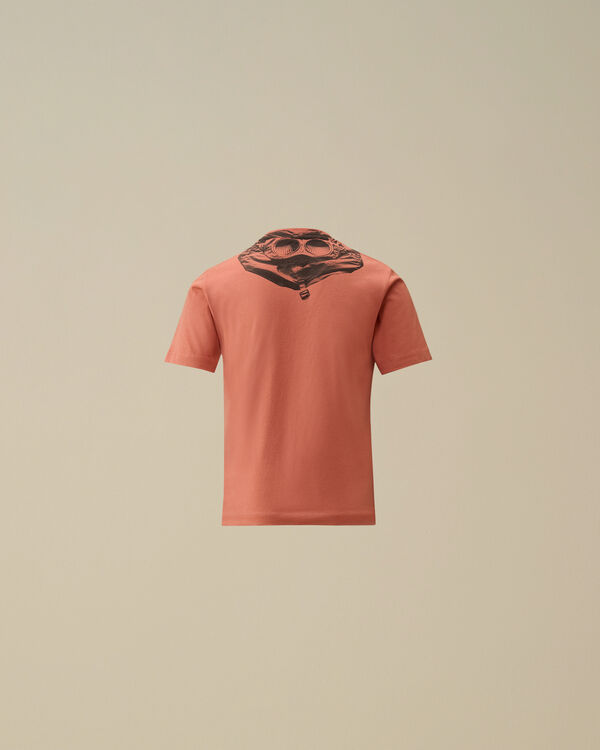 C.p. Company U16 Cotton Jersey 30/1 Graphic T-Shirt CANYON CLAY - PINK