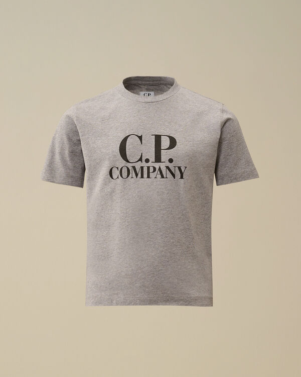 C.p. Company U16 Cotton Jersey 30/1 Graphic T-Shirt GREY MELANGE