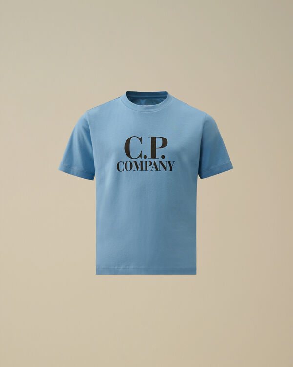 C.p. Company U16 Cotton Jersey 30/1 Graphic T-Shirt PACIFIC COAST - LIGHT-BLUE