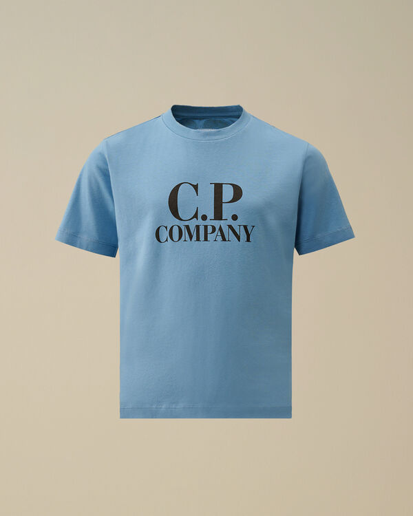 C.p. Company U16 Cotton Jersey 30/1 Graphic T-Shirt PACIFIC COAST - LIGHT-BLUE