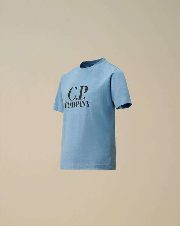 c.p. company U16 Cotton Jersey 30/1 Graphic T-Shirt PACIFIC COAST - LIGHT-BLUE