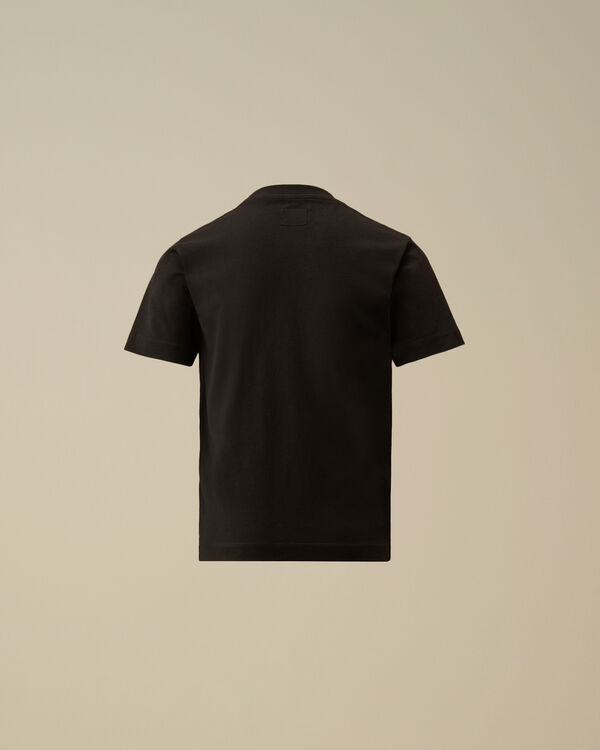 C.p. Company U16 Cotton Jersey 30/1 Logo Label T-Shirt BLACK
