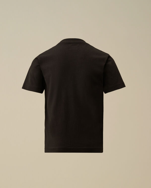 C.p. Company U16 Cotton Jersey 30/1 Logo Label T-Shirt BLACK