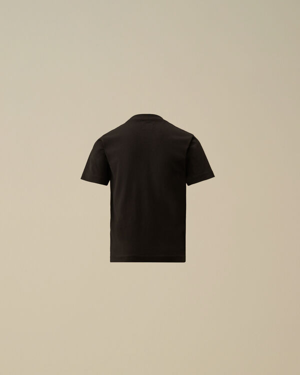 C.p. Company U16 Cotton Jersey 30/1 Logo Label T-Shirt BLACK