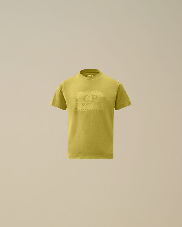 C.p. Company U16 Cotton Jersey 30/1 Logo Label T-Shirt CRESS GREEN