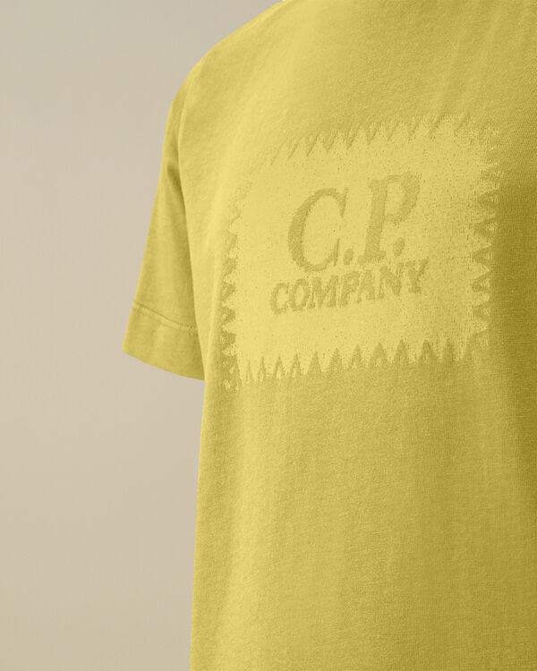 C.p. Company U16 Cotton Jersey 30/1 Logo Label T-Shirt CRESS GREEN