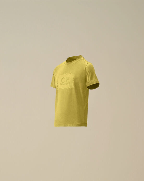 c.p. company U16 Cotton Jersey 30/1 Logo Label T-Shirt CRESS GREEN
