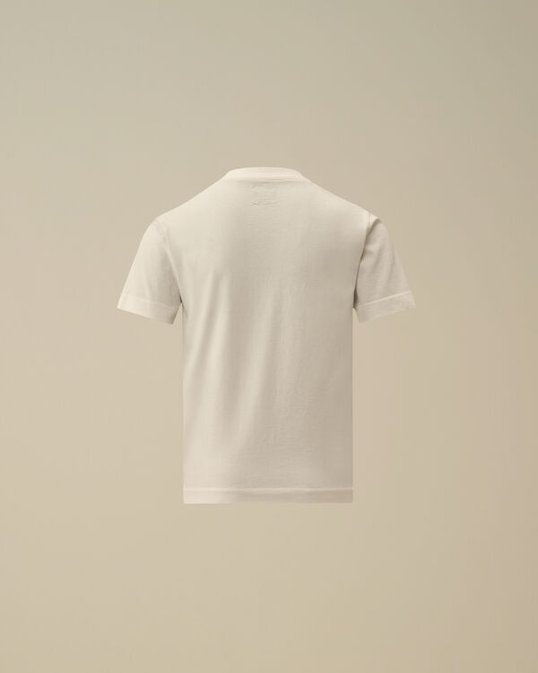 C.p. Company U16 Cotton Jersey 30/1 Logo Label T-Shirt GAUZE WHITE