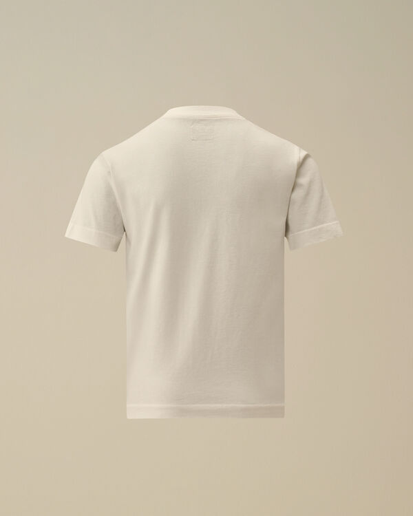 C.p. Company U16 Cotton Jersey 30/1 Logo Label T-Shirt GAUZE WHITE