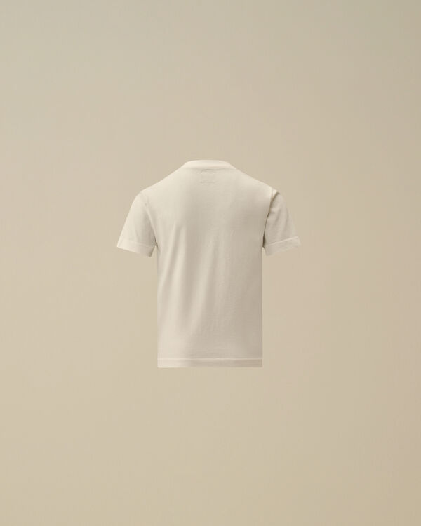 C.p. Company U16 Cotton Jersey 30/1 Logo Label T-Shirt GAUZE WHITE