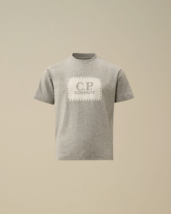C.p. Company U16 Cotton Jersey 30/1 Logo Label T-Shirt GREY MELANGE