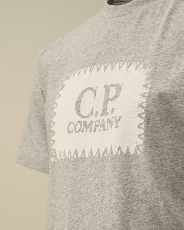 C.p. Company U16 Cotton Jersey 30/1 Logo Label T-Shirt GREY MELANGE