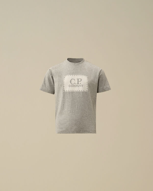 C.p. Company U16 Cotton Jersey 30/1 Logo Label T-Shirt GREY MELANGE