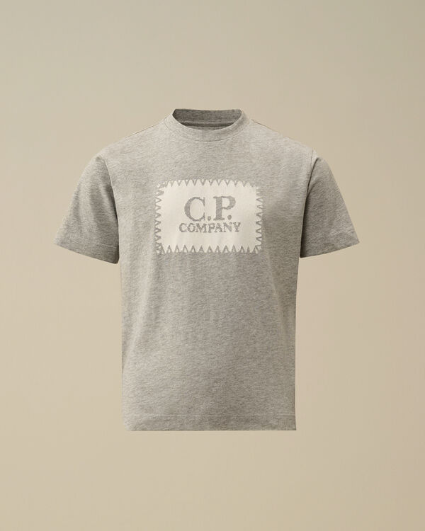 C.p. Company U16 Cotton Jersey 30/1 Logo Label T-Shirt GREY MELANGE