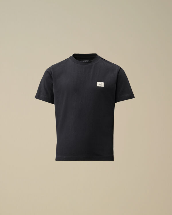 C.p. Company U16 Cotton Jersey 30/1 Logo Patch T-Shirt TOTAL ECLIPSE - BLUE