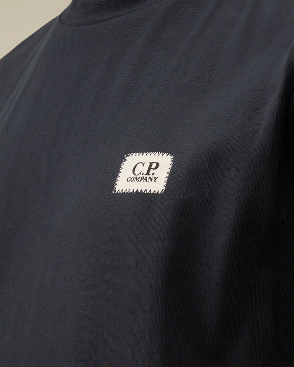 C.p. Company U16 Cotton Jersey 30/1 Logo Patch T-Shirt TOTAL ECLIPSE - BLUE