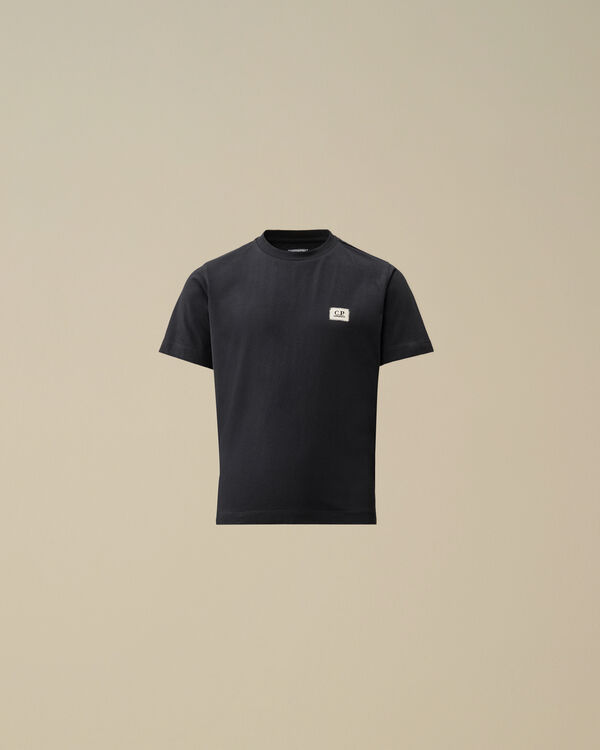 C.p. Company U16 Cotton Jersey 30/1 Logo Patch T-Shirt TOTAL ECLIPSE - BLUE