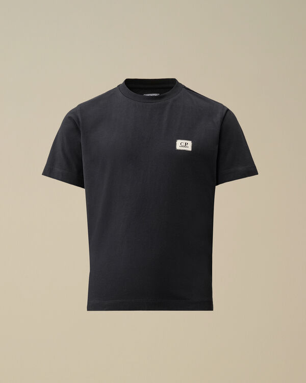 C.p. Company U16 Cotton Jersey 30/1 Logo Patch T-Shirt TOTAL ECLIPSE - BLUE