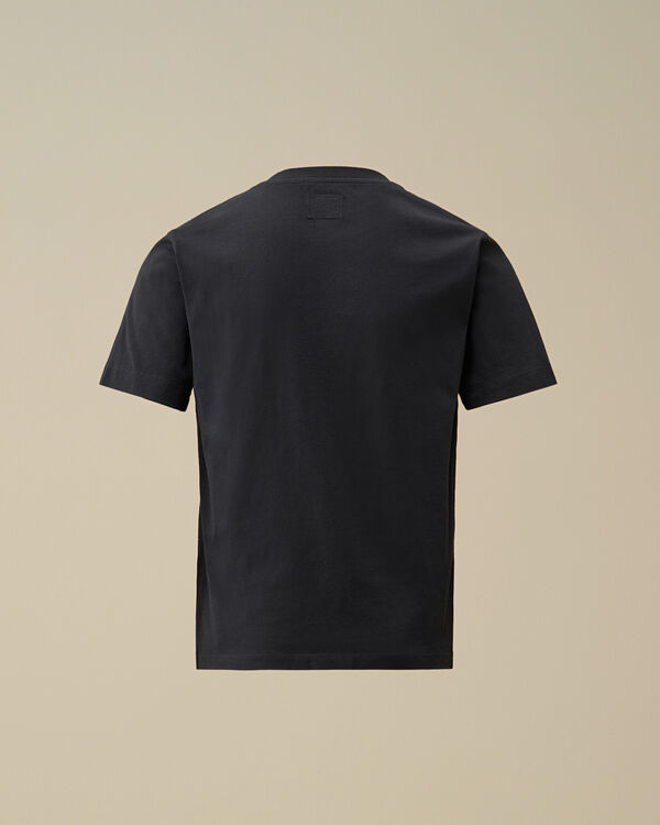 C.p. Company U16 Cotton Jersey 30/1 Logo Patch T-Shirt TOTAL ECLIPSE - BLUE